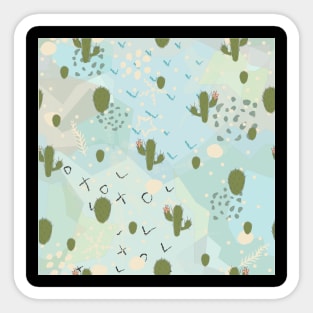 Cactus Pattern Sticker